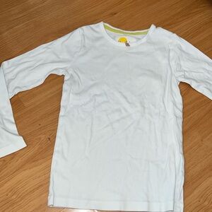 Mini Boden Soft White Long Sleeve Shirts Sz 11-12